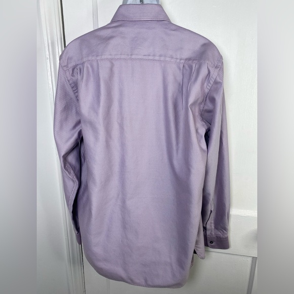 Ermenegildo Zegna Designer Mens Lavender Button Down Luxury Shirt - Picture 6 of 6